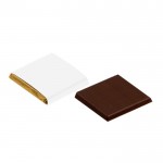 Cioccolatini quadrati belga fondenti ecologici 4,5g color bianco seconda vista