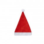 Cappello di Babbo Natale per bambini in poliestere color rosso prima vista