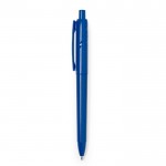 Penna con meccanismo a pulsante in RPET e inchiostro blu color blu prima vista