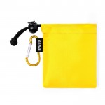Poncho per bambini in sacchetto colorato di rPET color giallo prima vista
