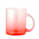 Tazza in vetro con finitura opaca e colori sfumati da 350 ml color rosso prima vista
