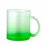Tazza in vetro con finitura opaca e colori sfumati da 350 ml color verde prima vista