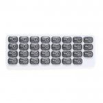 Portapillole mensile a forma di tastiera con 31 scomparti color grigio prima vista