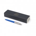 Penna promozionale con custodia inchiostro blu Parker Jotter color blu seconda vista