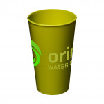 Bicchiere personalizzato per feste aziendali color lime con logo
