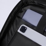 Zaino aziendale in similpelle con tasca per tablet 10'' e pc da 15'' quinta vista