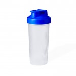 Shaker trasparente con tappo a vite colorato e filtro 800ml color blu prima vista
