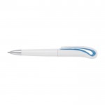 Penne biro con logo color azzurro seconda vista