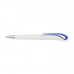 Penne biro con logo color blu reale seconda vista