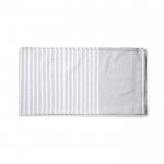 Asciugamano in cotone riciclato e poliestere color grigio