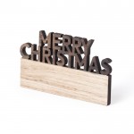 Magnete con messaggio di Buon Natale color naturale seconda vista