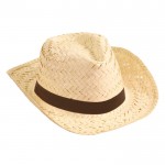 Cappello di paglia per promozioni estive color marrone prima vista