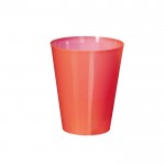 Bicchiere riutilizzabile in plastica colorata traslucida da 500ml color rosso prima vista