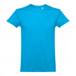 Magliette aziendali personalizzate colore azzurro ciano prima vista