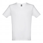T shirt da stampare con logo colore bianco prima vista