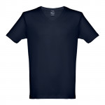 T shirt da stampare con logo colore blu mare prima vista