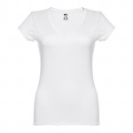 Magliette da donna con logo aziendale colore bianco 
