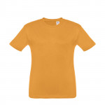 Maglietta personalizzata per bambini colore giallo scuro 