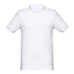 Magliette polo con logo da 240 g/m² colore bianco