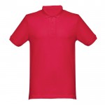 Magliette polo con logo da 240 g/m² colore rosso