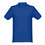 Magliette polo con logo da 240 g/m² colore blu reale