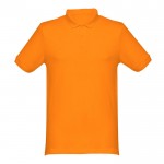 Magliette polo con logo da 240 g/m² colore arancione