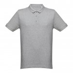 Magliette polo con logo da 240 g/m² colore grigio jeansato