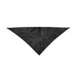 Bandana triangolare in morbido poliestere 170T color nero prima vista
