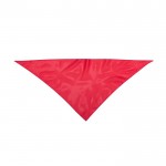 Bandana triangolare in morbido poliestere 170T color rosso prima vista