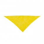 Bandana triangolare in morbido poliestere 170T color giallo prima vista