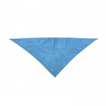 Bandana triangolare in morbido poliestere 170T color azzurro prima vista