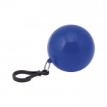 Impermeabile per bambini in una sfera con gancio portachiavi color blu quarta vista