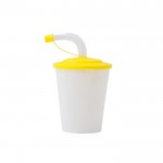 Bicchieri di plastica personalizzati per bambini colore giallo