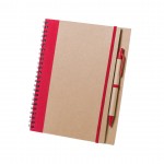 Quaderni personalizzati con spirale colore rosso