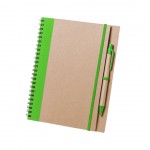 Quaderni personalizzati con spirale colore verde