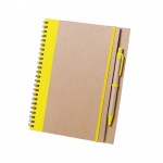 Quaderni personalizzati con spirale colore giallo