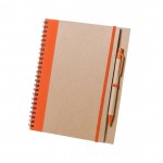 Quaderni personalizzati con spirale colore arancione