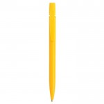 Penne di plastica colorata con logo color giallo