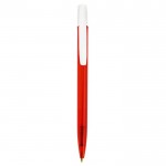 Penne aziendali con clip bianca color rosso