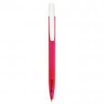 Penne aziendali con clip bianca color rosa