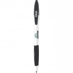 Penna promozionale con impugnatura soft color nero prima vista