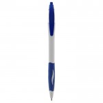 Penna promozionale con impugnatura soft color blu