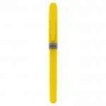Evidenziatore promozionale a forma di penna color giallo