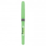 Evidenziatore promozionale a forma di penna color verde pastello prima vista