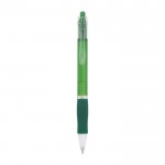 Colorate penne di plastica con logo color verde