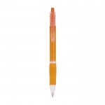 Colorate penne di plastica con logo color arancione