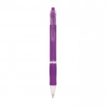 Colorate penne di plastica con logo color viola