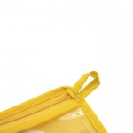 Astuccio trasparente con accessori color giallo terza vista