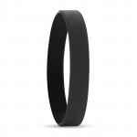 braccialetto di silicone personalizzato color nero