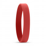 braccialetto di silicone personalizzato color rosso